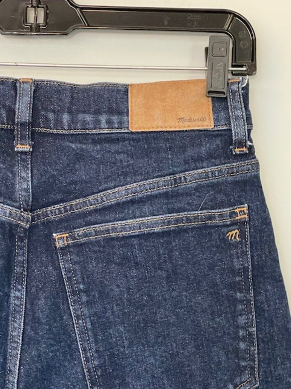 Madewell 90's Slim Straight High Rise Jeans Dark Wash Norman Comfort Stretch 27 - Picture 11 of 12